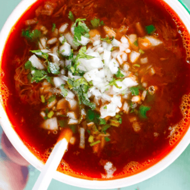 Jugo de Birria con Carne