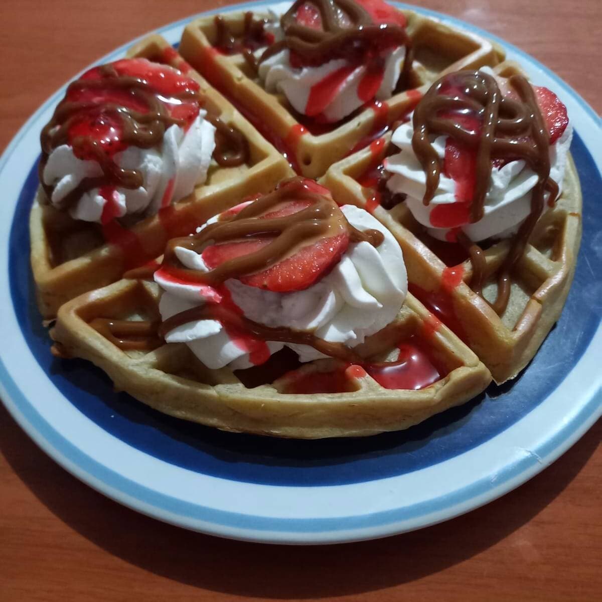 Waffle de Fresa