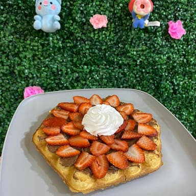 Waffle Dulce de Fresa