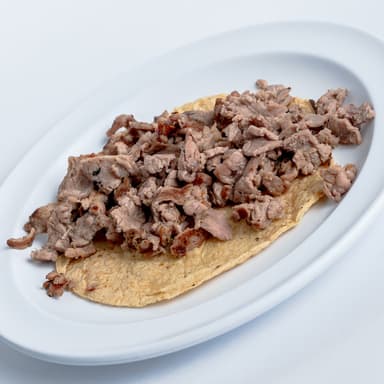 BISTEC CON QUESO (2) TACOS 180grs