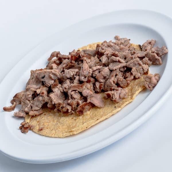 BISTEC CON QUESO (2) TACOS 180grs