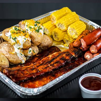 Paquete con Costilla y Salchicha Alemana