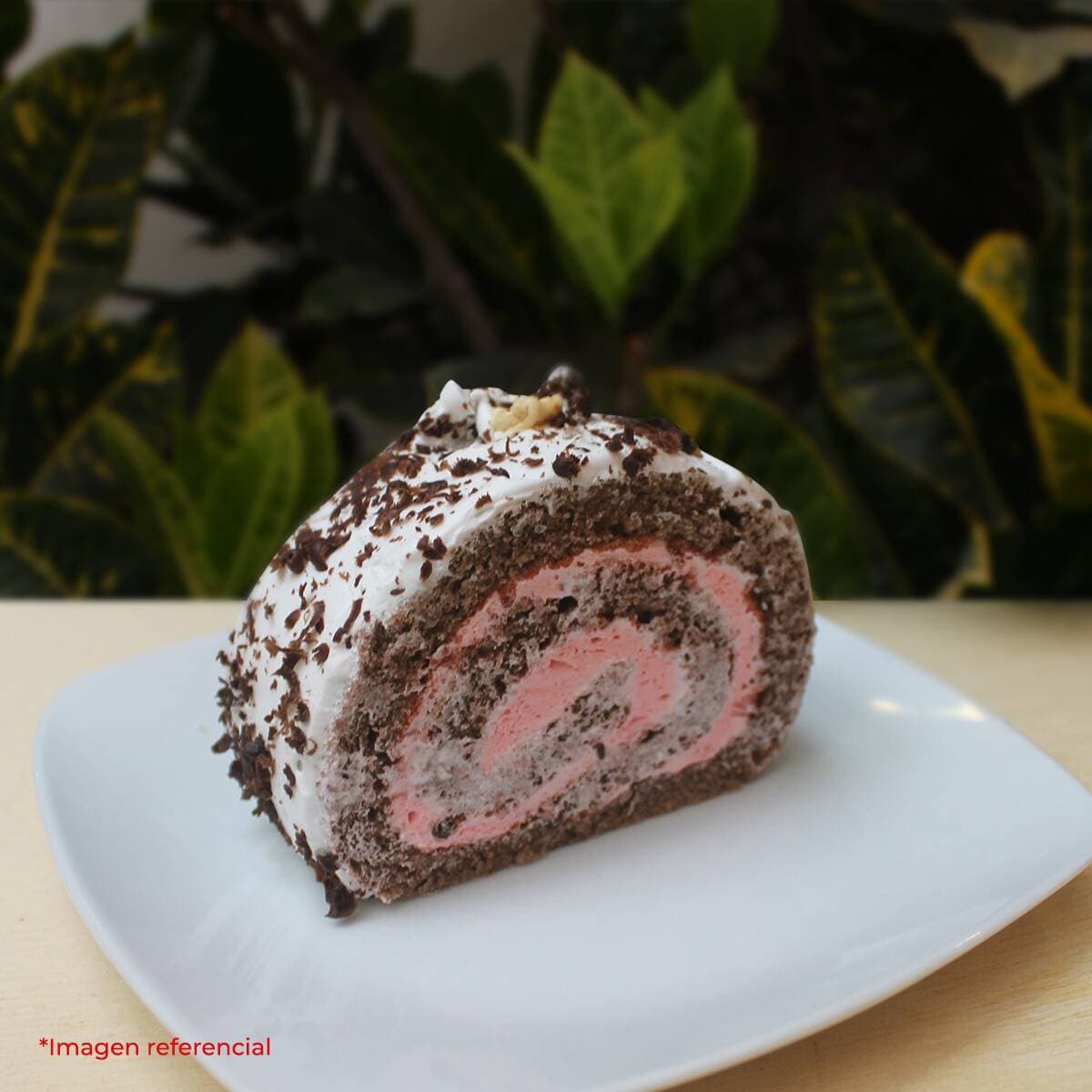 Pionono de Chocolate con Chantilly Porción