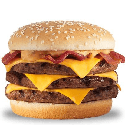 Combo Triple Cheeseburguer con Tocineta