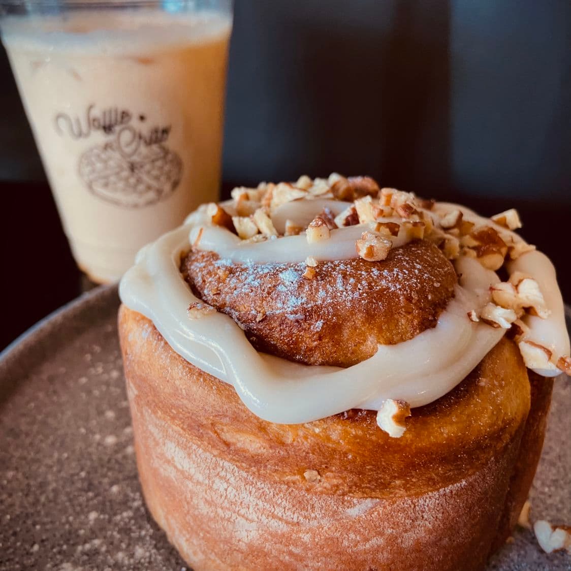 Cinnamon Roys & Ice Latte