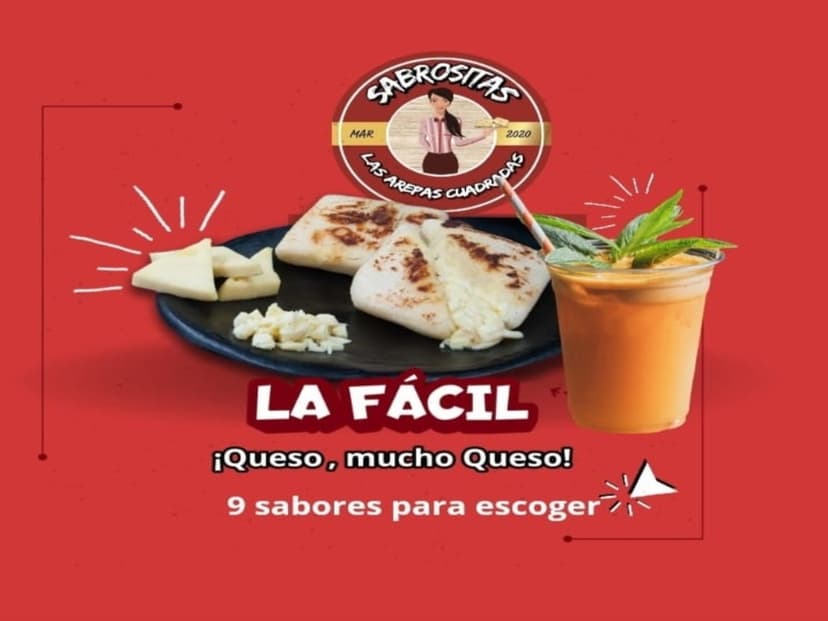 Sabrositas las Arepas Cuadradas