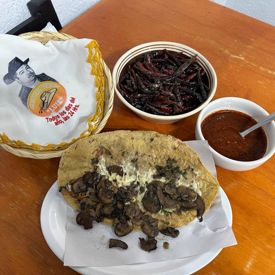 Quesadilla de Champiñones con Queso