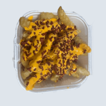 Papas a la Francesa Bañadas con Salsa de Queso