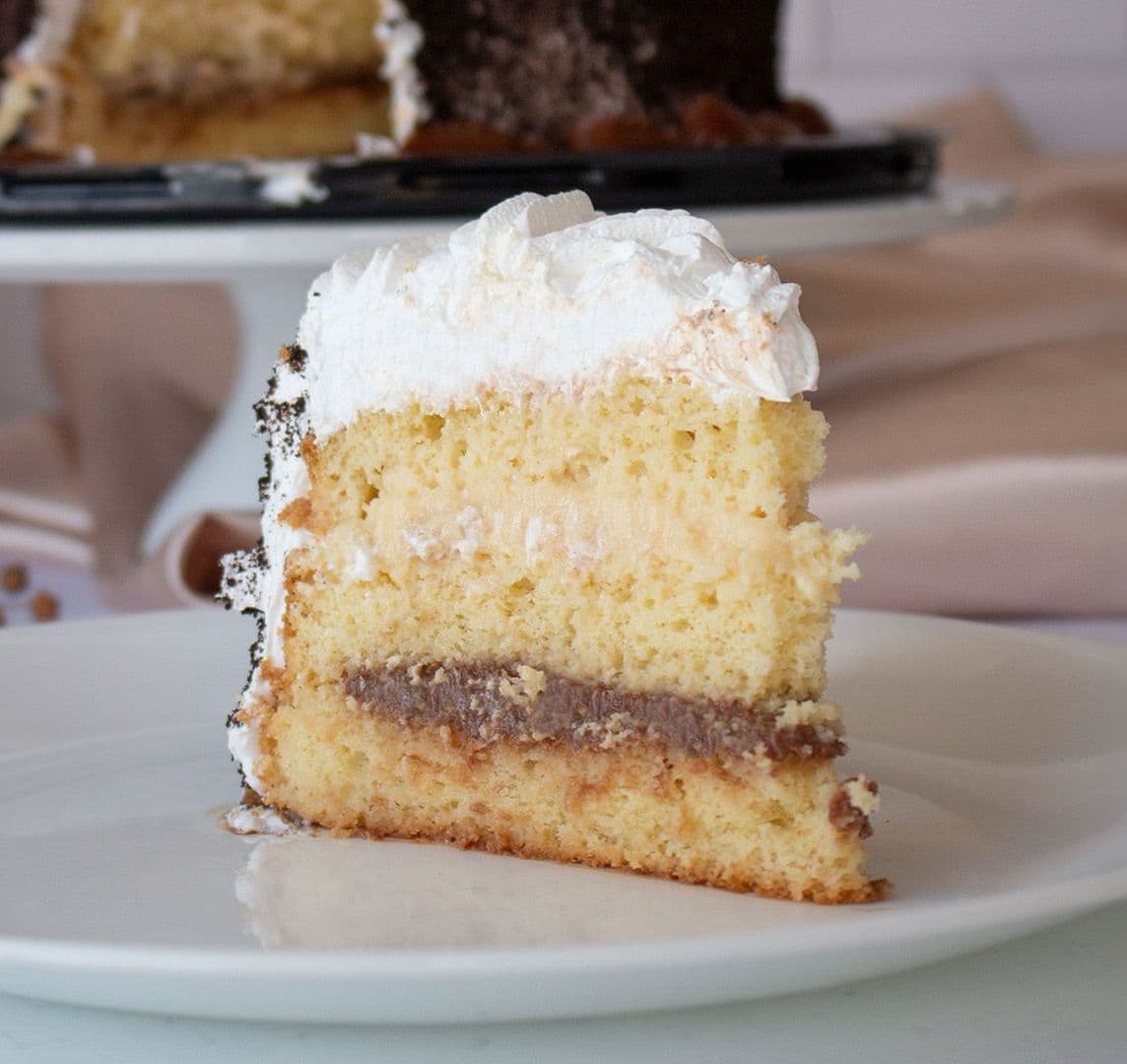 Rebanada Pastel Tres Leches Fudge