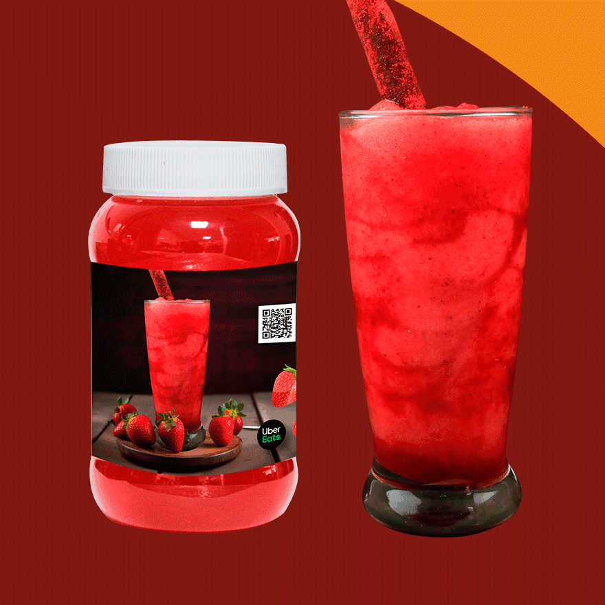 Frappe De Fresa de Agua 500 ml