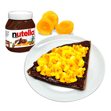 Crepa de Durazno y NUTELLA