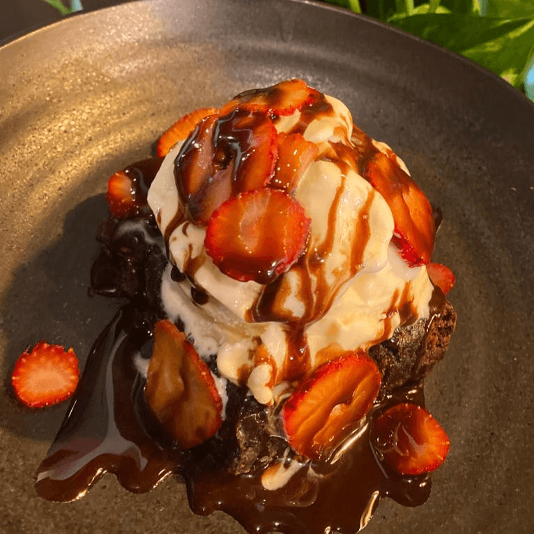 Brownie con Helado