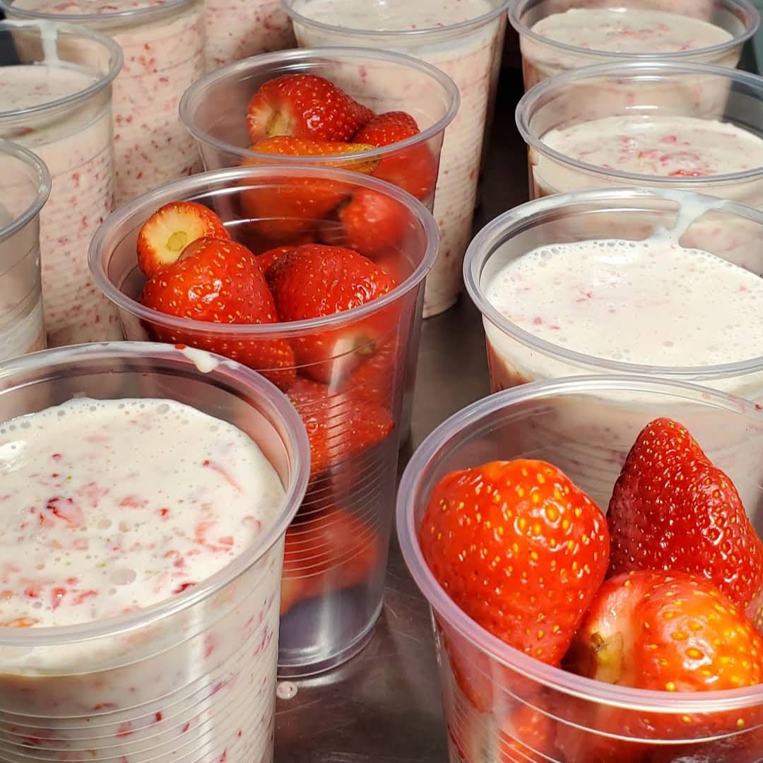 1/2 Litro de Fresas trituradas
