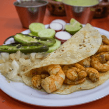 Taco de Harina de Camarón