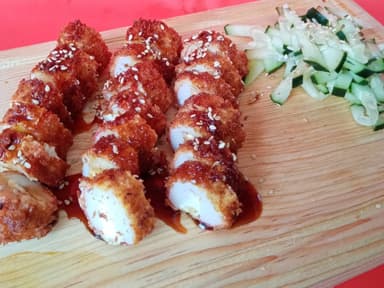 Varitas de Surimi fritas