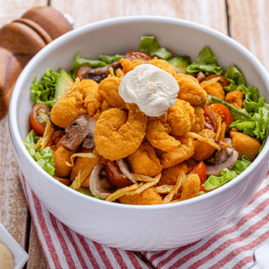 Ensalada Pollo y Camarón