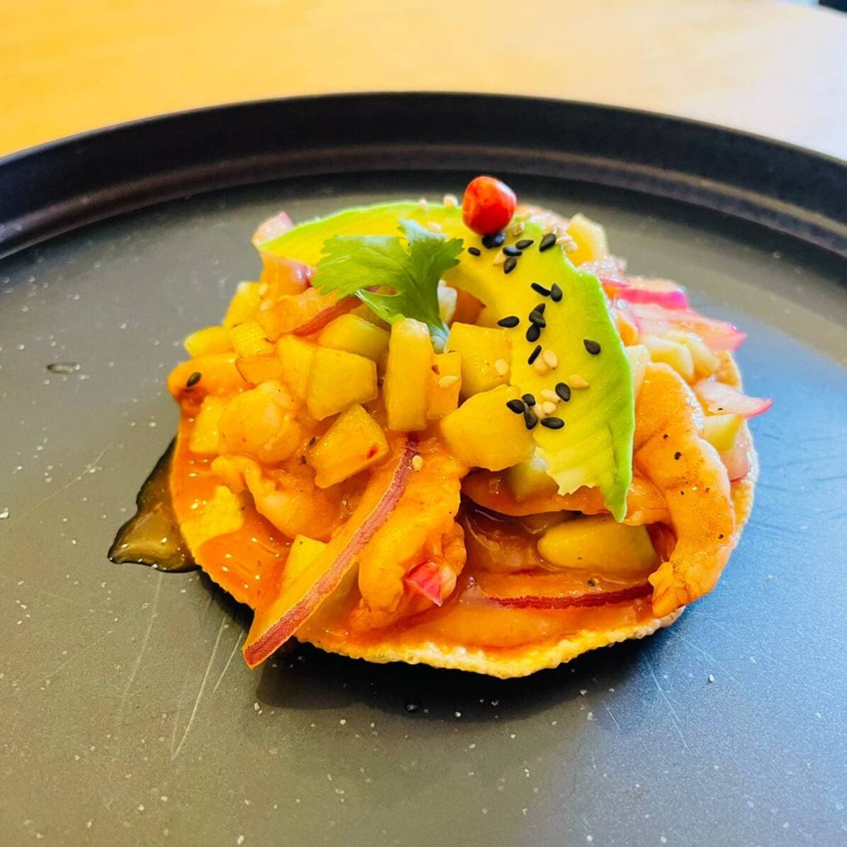 Tostada de Aguachile Chiltepín