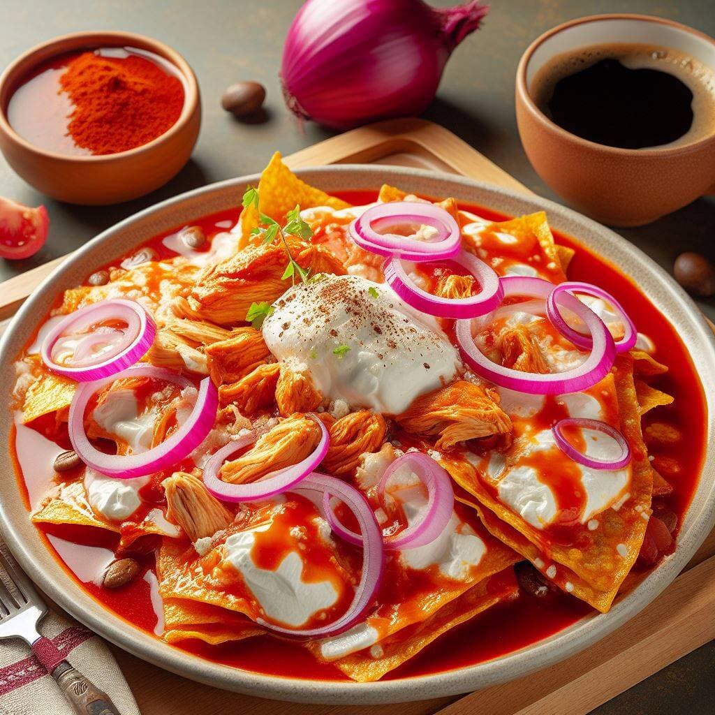 Chilaquiles Grandes con Cafe de Olla