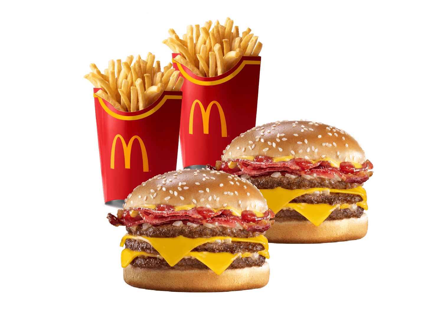 2 Triple con Bacon y 2 McPapas® Grandes