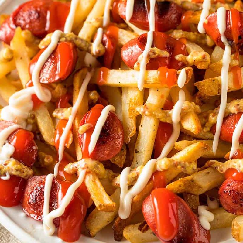 salchipapas Preparadas