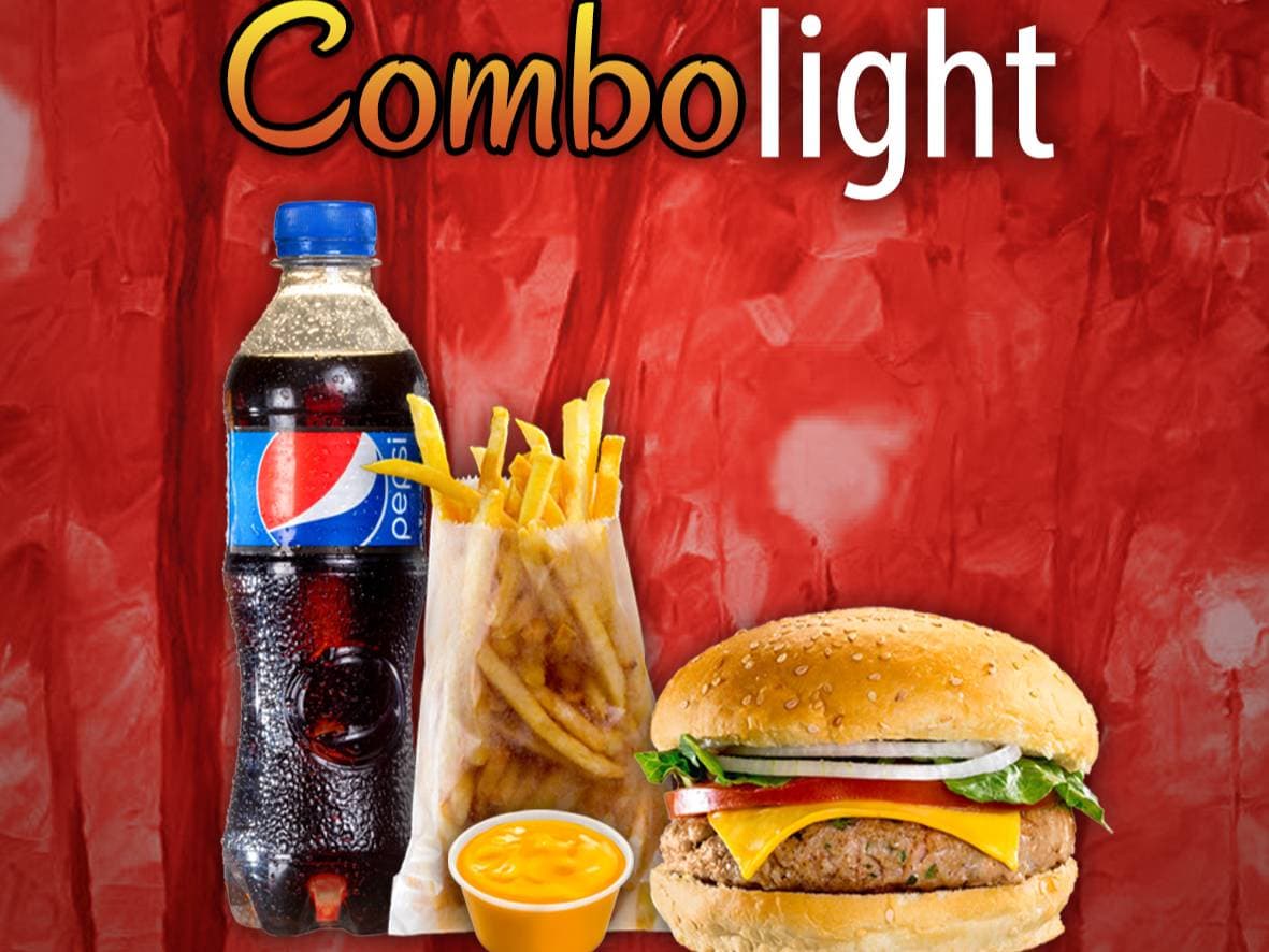 Combo Ligth Hamburguesa + Papas + Refresco