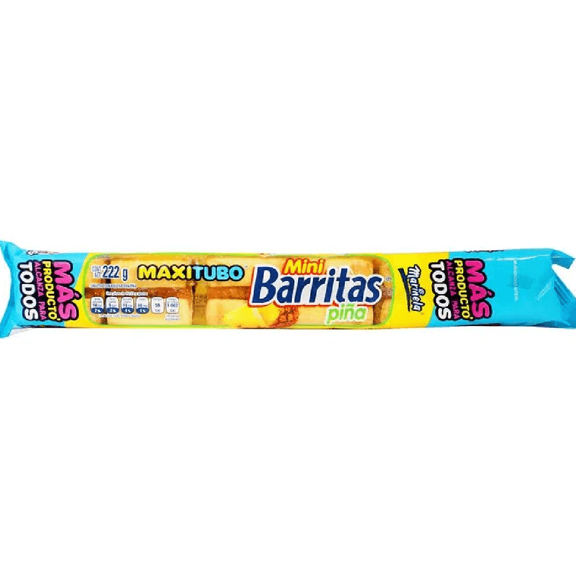 MINI BARRITAS MAXITRUBO  MARINELA 222GR PIÑA