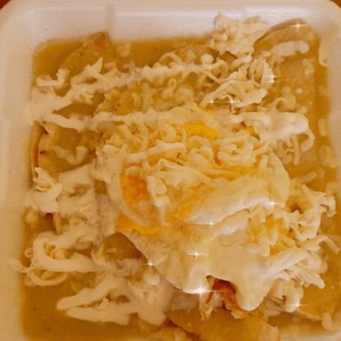 Enchiladas suizas + café + enfrijoladas