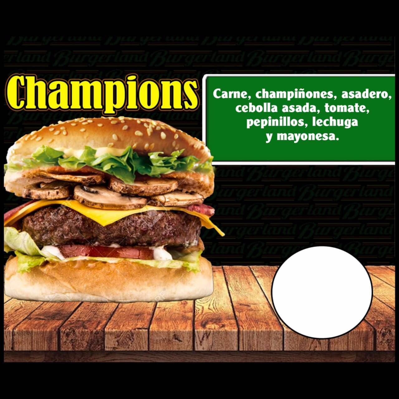 Hamburguesa Champions