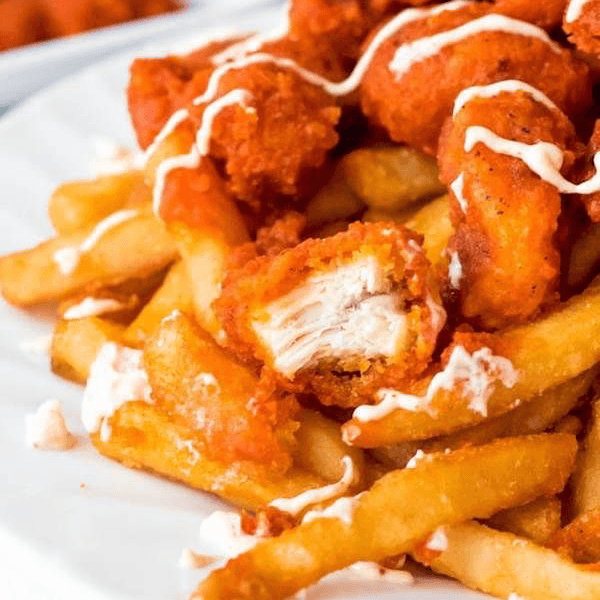 Papas a la francesa + 5 Boneless de pollo