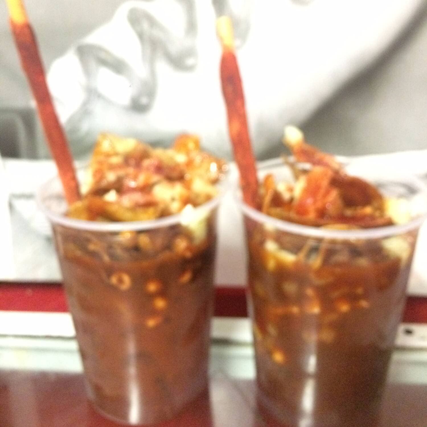 Tostada con clamato preparado