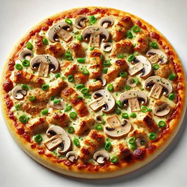 Pizza Pollo Champiñones