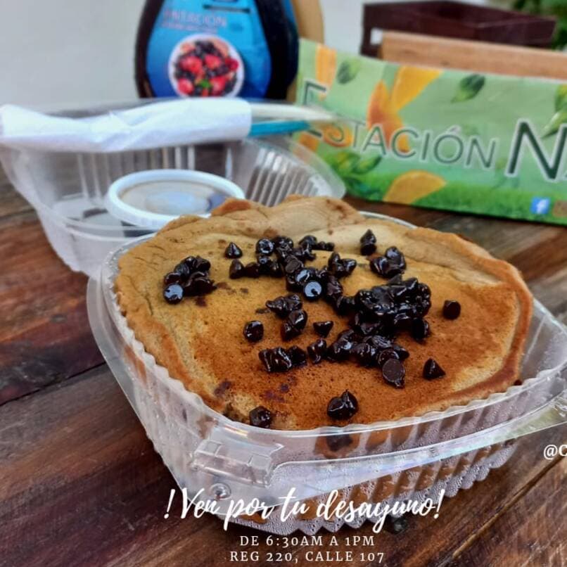 Hot Cakes de Chocolate Relleno