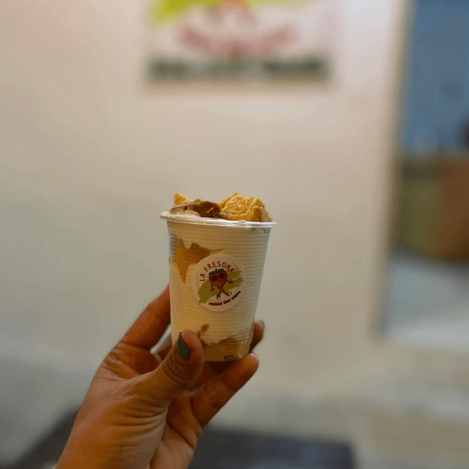 VASO CHICO FRESAS CON CREMA