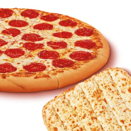 Pizza Pepperoni + Crazy Chesse Bread