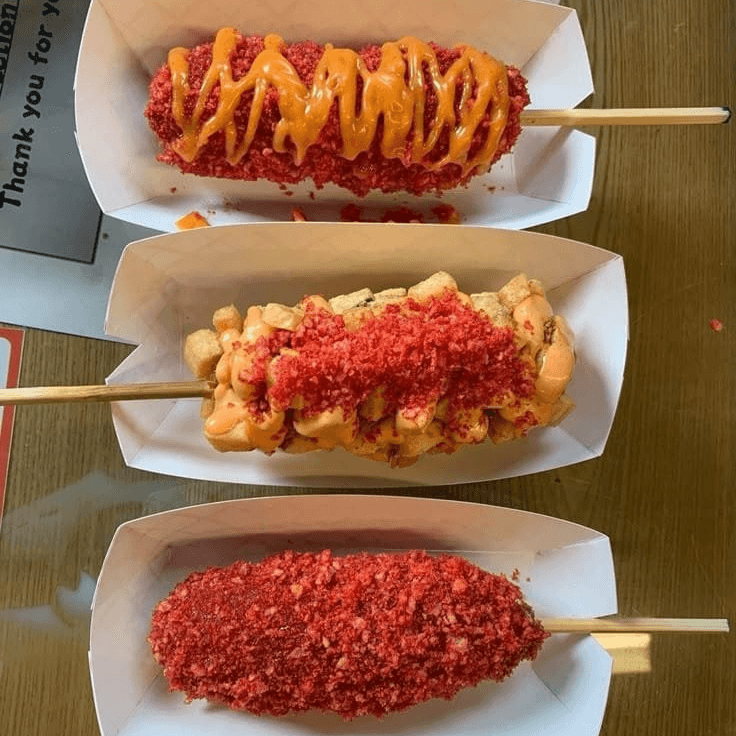 Banderilla de Queso y Salchicha