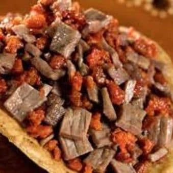 Taco campechano (bistec de puerco y longaniza) 1 p
