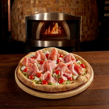 Pizza Cazzerola Jamón e Pistacchio