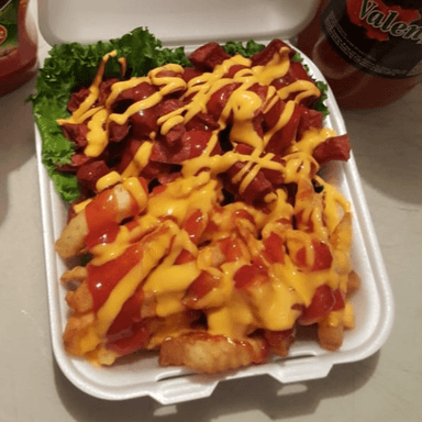Salchipulpos con Papas