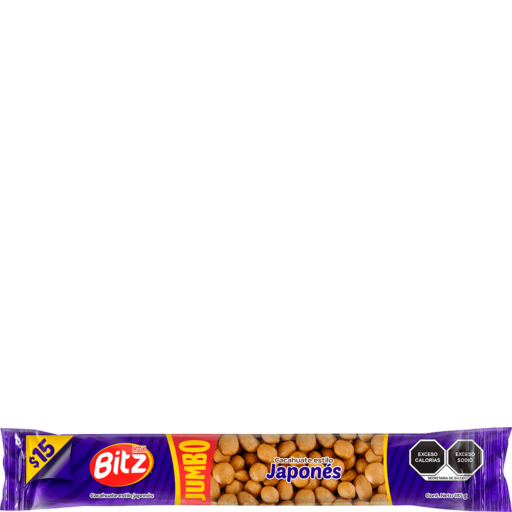 CACAHUATE JAPONÉS JUMBO NATURAL BITZ 150 g