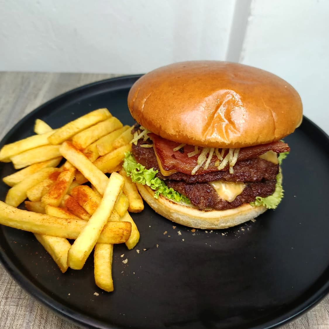Burger Doble Carne + Papa 🤩