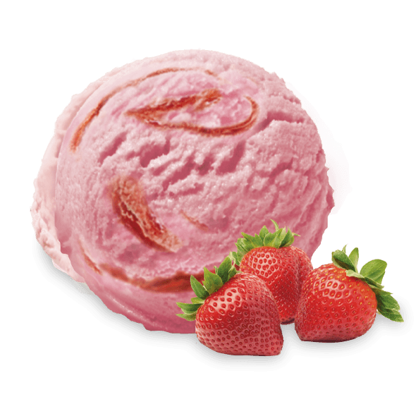 BOLA DE HELADO DE FRESA