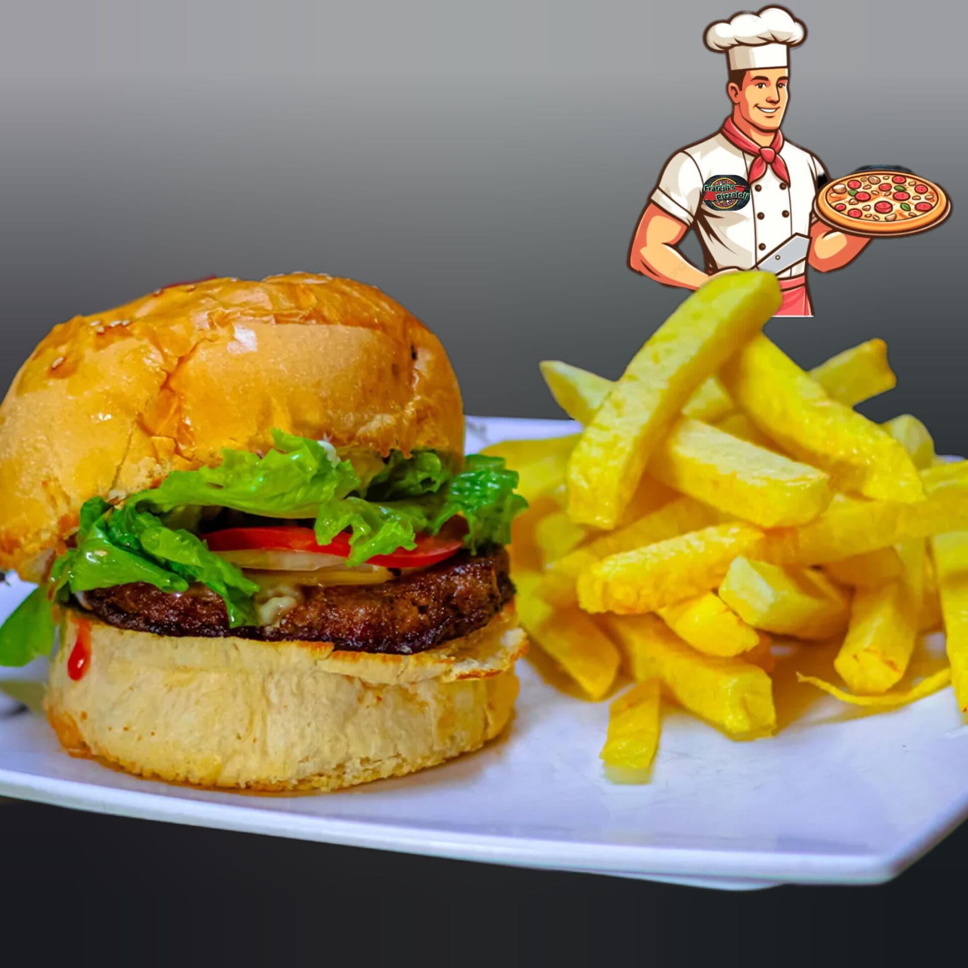 COMBO BURGER FRATELLI'S 🌟+ PAPAS