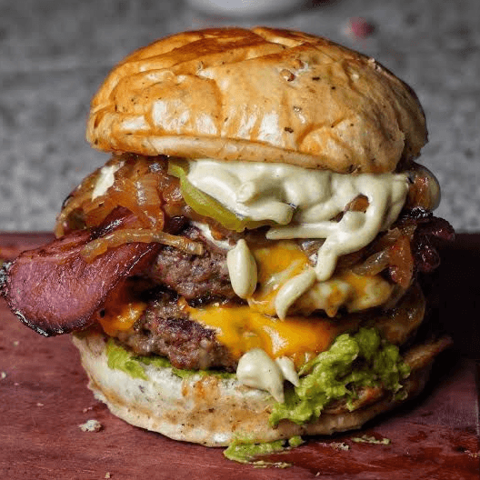 Hamburguesa Sencilla Doble Carne a las Brasas