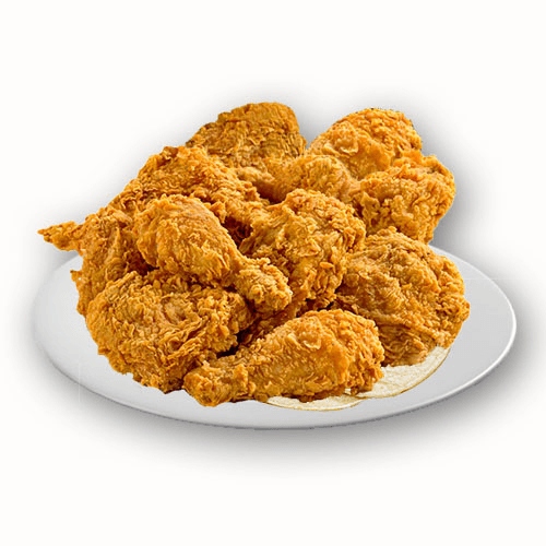 8 Piezas de Pollo Frito + Tortillas