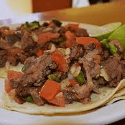 Tacos de Bistec a la Mexicana
