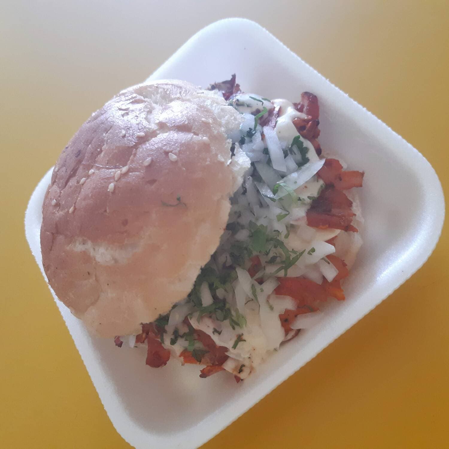 Cemita al Pastor con Queso