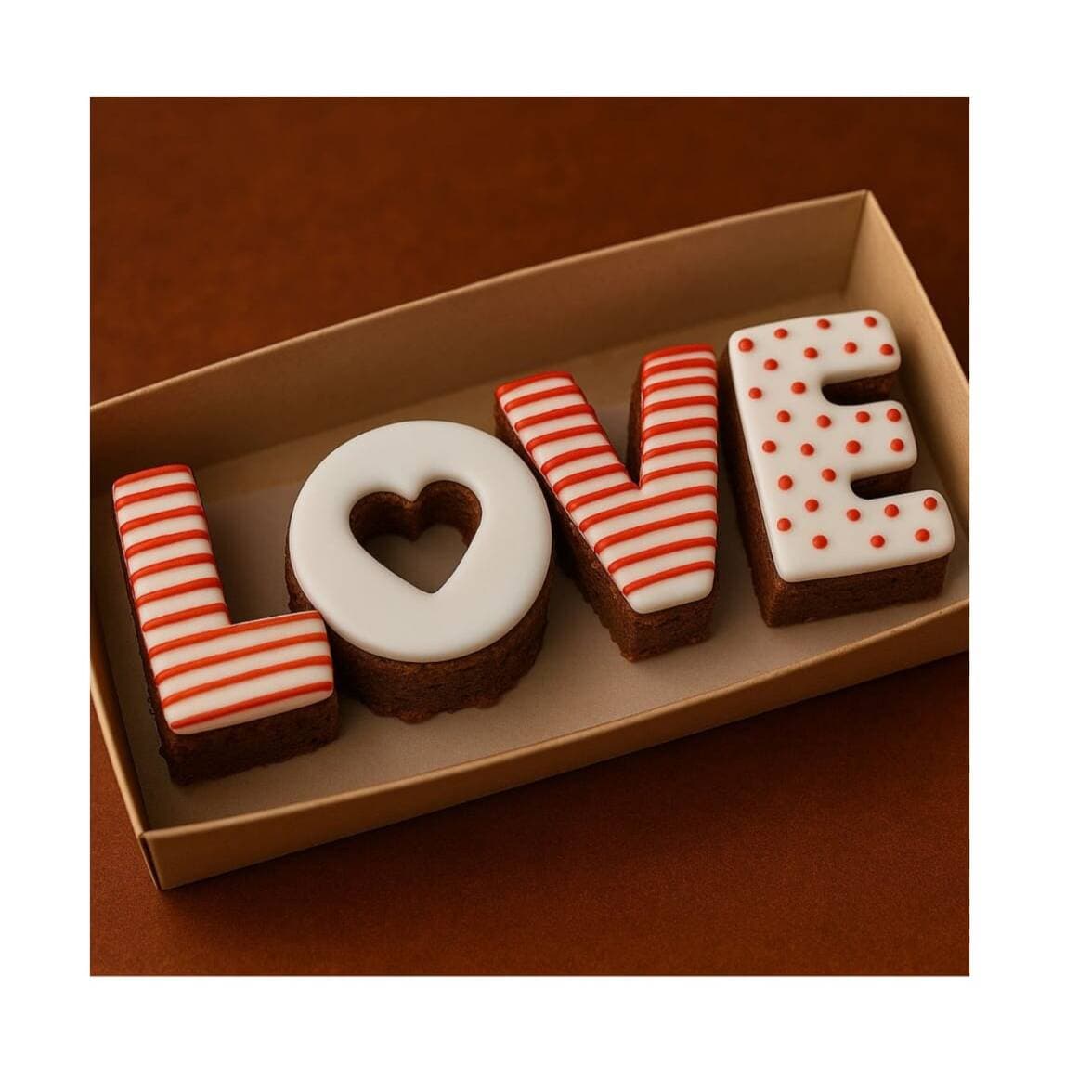 Caja de Brownies Love