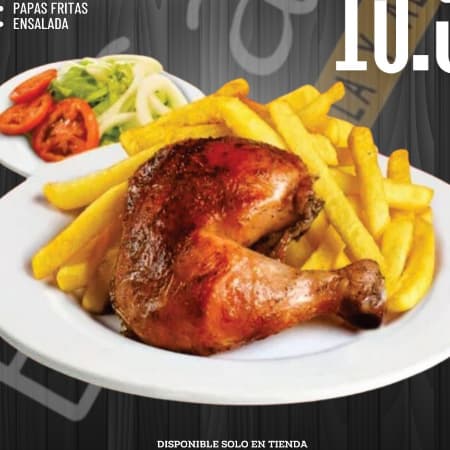 1/2 POLLO A LA BRASA + GASEOSA 600ml