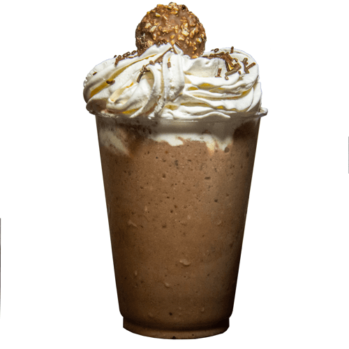 Frappe de chocolate con Ferrero Rocher