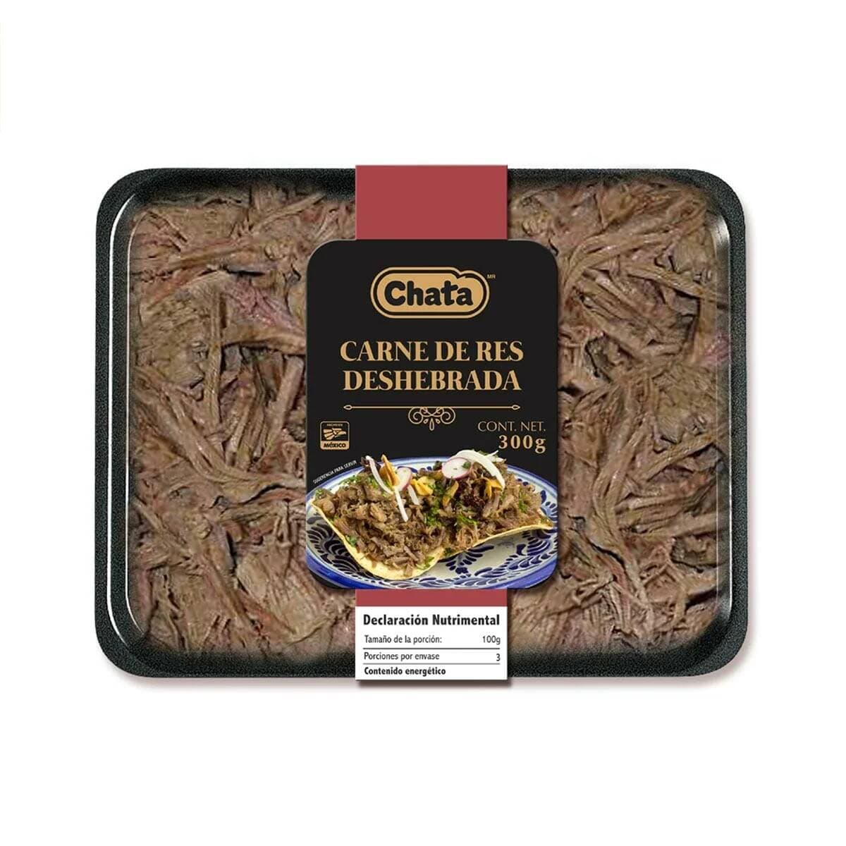 DESHEBRADA DE RES 300G CHAROLA